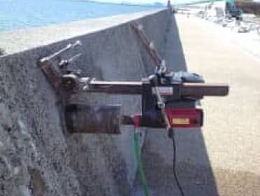 コアボーリング堤防排水工事