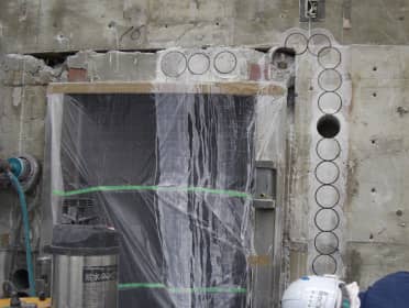 桜堀り大型金庫撤去